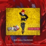 Promotional image for the Balatro Calendar 2026 by Fangamer, featuring actor Ben Starr as Jimbo surrounded by a sea of bananas—a cheeky nod to the game’s Joker cards and chaotic energy. All profits from the balatro calendar support Extra Life and SpecialEffect.